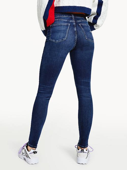 Tommy Hilfiger Nora Mid Rise Skinny Jeans Dames Denim | TH360WEX