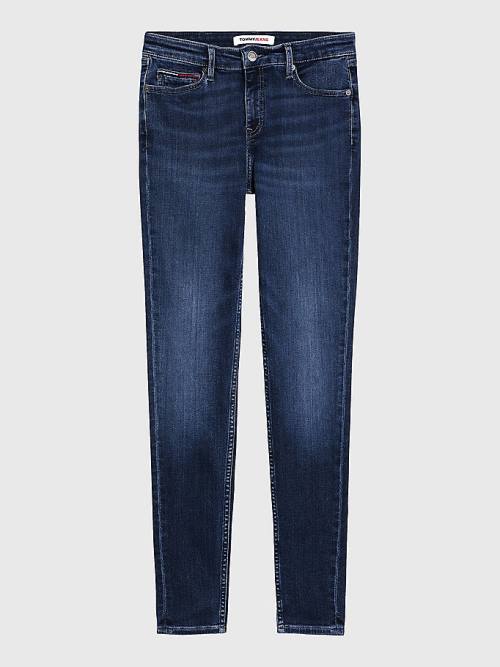 Tommy Hilfiger Nora Mid Rise Skinny Jeans Dames Denim | TH360WEX