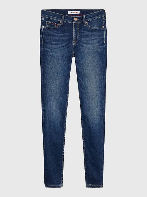 Tommy Hilfiger Nora Mid Rise Skinny Jeans Dames Denim | TH831NIO