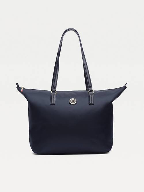 Tommy Hilfiger Nylon Blend Tote Tassen Dames Blauw | TH391UYL