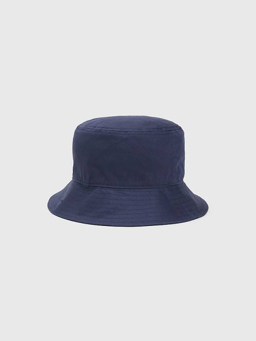 Tommy Hilfiger Organic Katoenen Bucket Hoeden Heren Blauw | TH145PLS