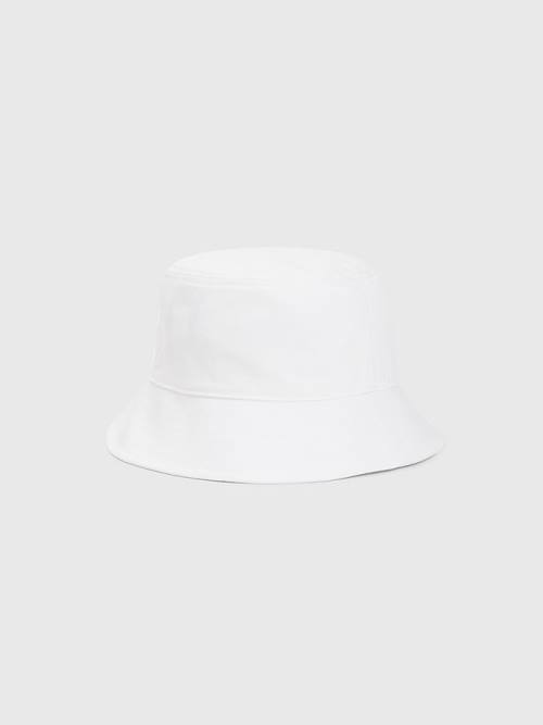 Tommy Hilfiger Organic Katoenen Bucket Hoeden Heren Wit | TH619OQI