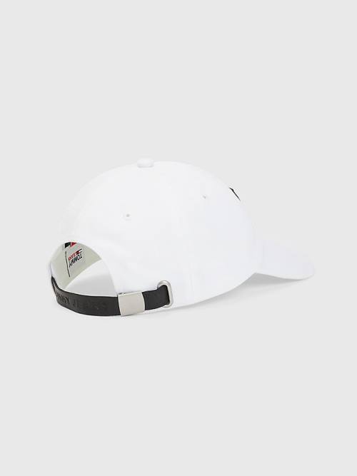 Tommy Hilfiger Organic Katoenen Cap Hoeden Dames Wit | TH130TLO