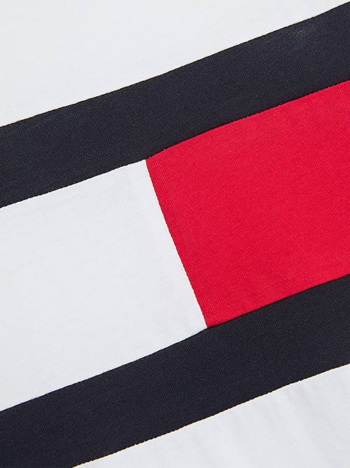 Tommy Hilfiger Organic Katoenen Colour-Blocked Zwemkleding Jongens Wit | TH748RGJ