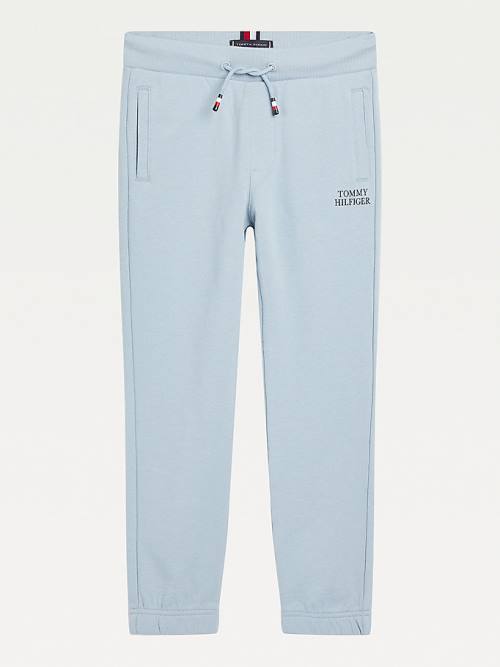 Tommy Hilfiger Organic Katoenen Cuffed Joggers Broek Jongens Blauw | TH270SOG