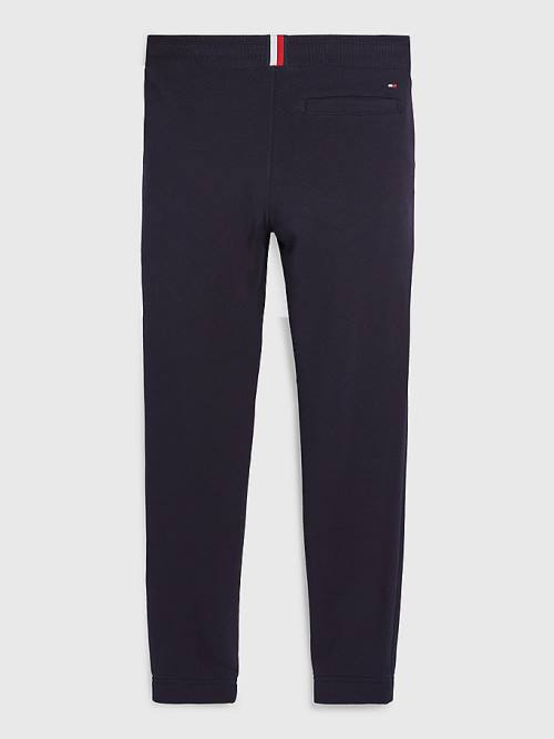 Tommy Hilfiger Organic Katoenen Cuffed Joggers Broek Jongens Blauw | TH293QYJ