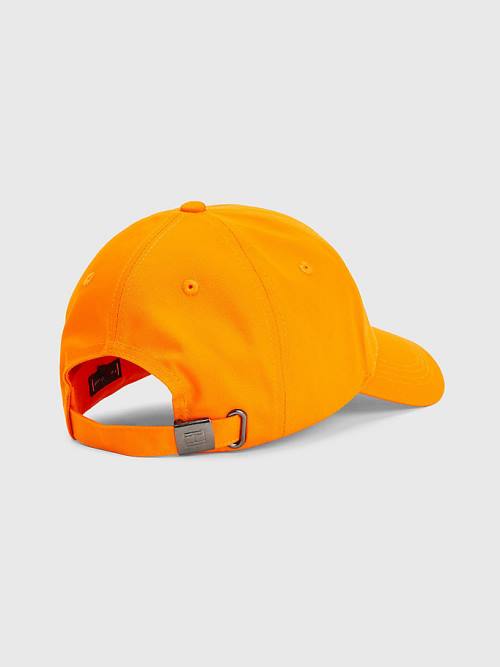 Tommy Hilfiger Organic Katoenen Flag Embroidery Cap Hoeden Heren Oranje | TH049WZX