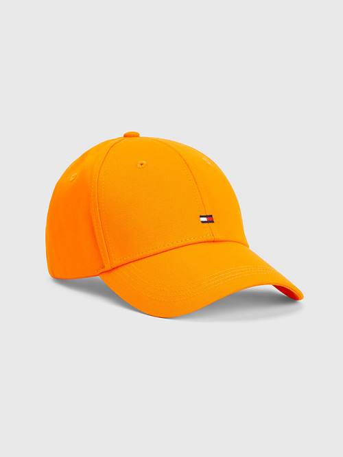 Tommy Hilfiger Organic Katoenen Flag Embroidery Cap Hoeden Heren Oranje | TH049WZX