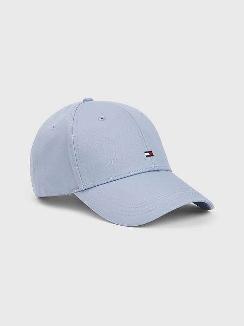 Tommy Hilfiger Organic Katoenen Flag Embroidery Cap Hoeden Heren Blauw | TH407DUP