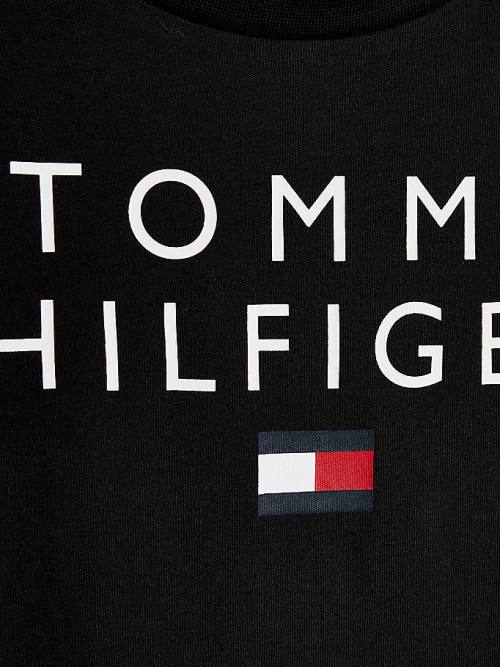 Tommy Hilfiger Organic Katoenen Logo T-shirts Jongens Zwart | TH583WJI