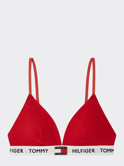 Tommy Hilfiger Organic Katoenen Padded Triangle Bra Ondergoed Dames Rood | TH689RXV