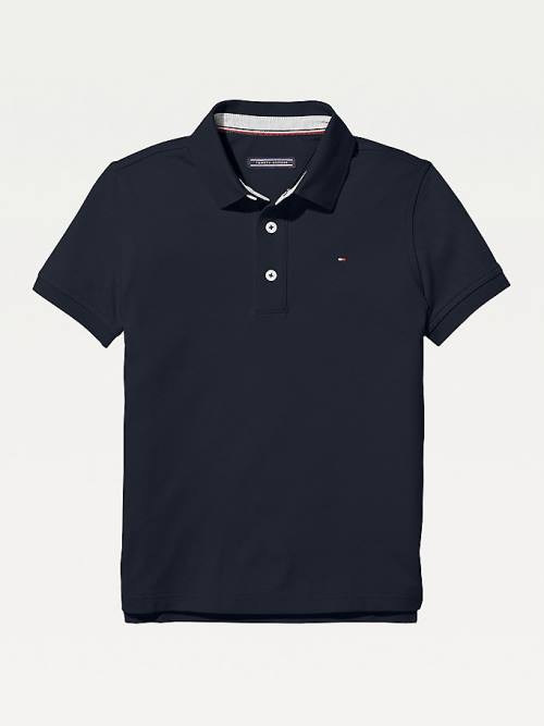 Tommy Hilfiger Organic Katoenen Polo Shirt T-shirts Jongens Blauw | TH706EJT