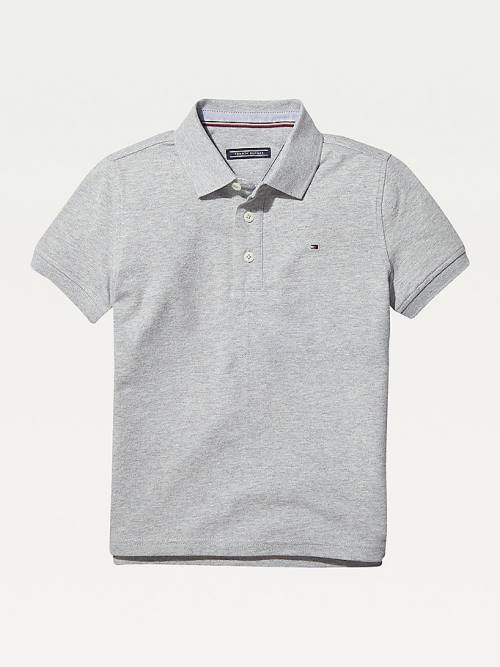 Tommy Hilfiger Organic Katoenen Polo Shirt T-shirts Jongens Grijs | TH905YMQ