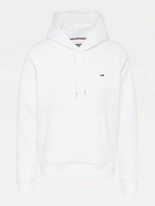 Tommy Hilfiger Organic Katoenen Regular Fit Hoodie Dames Wit | TH261ENM