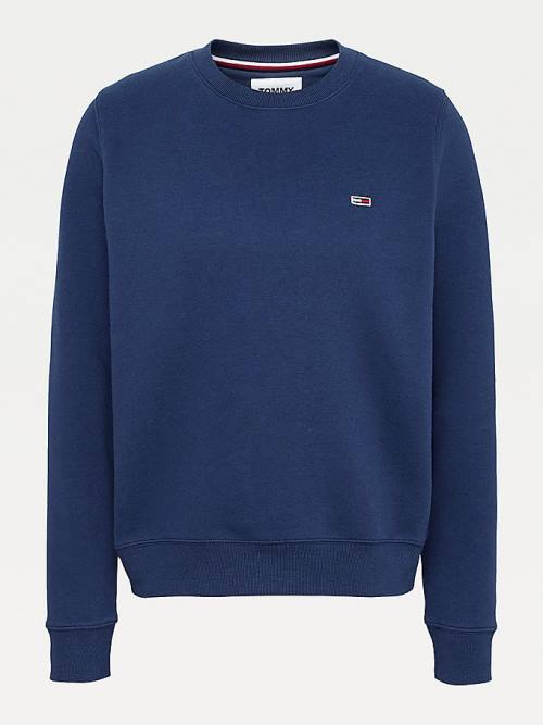 Tommy Hilfiger Organic Katoenen Regular Fit Fleece Sweatshirts Dames Blauw | TH614HVM