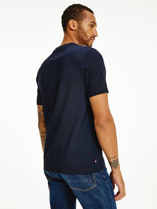 Tommy Hilfiger Organic Katoenen Relaxed Fit T-shirts Heren Blauw | TH483QSX