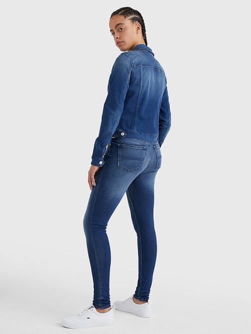 Tommy Hilfiger Organic Katoenen Slim Fit Denim Jassen Dames Denim | TH401EQS