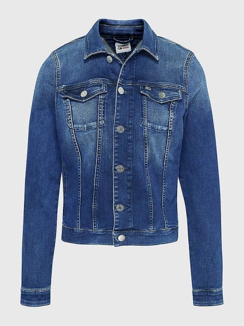 Tommy Hilfiger Organic Katoenen Slim Fit Denim Jassen Dames Denim | TH401EQS