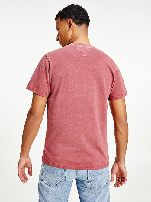 Tommy Hilfiger Organic Katoenen T-shirts Heren Rood | TH538LYX