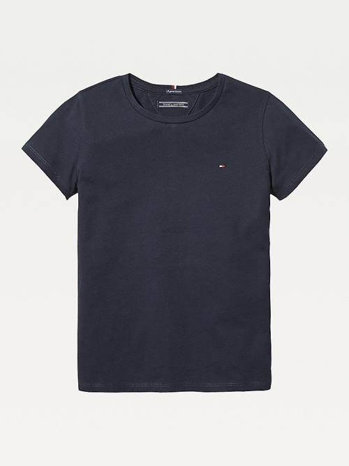 Tommy Hilfiger Organic Katoenen T-shirts Meisjes Blauw | TH723HOS