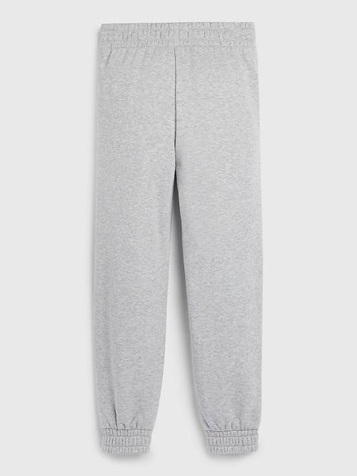 Tommy Hilfiger Organic Katoenen Varsity Joggers Broek Meisjes Grijs | TH817LWC