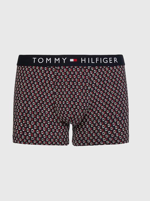 Tommy Hilfiger Original All-Over Print Trunks Ondergoed Heren Zwart | TH647PYM