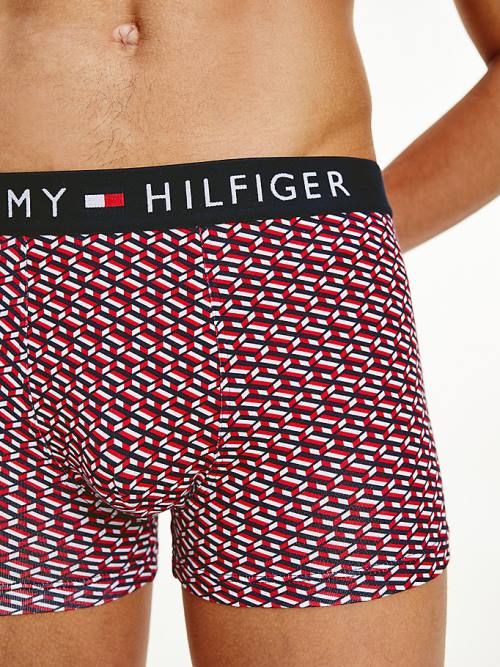 Tommy Hilfiger Original All-Over Print Trunks Ondergoed Heren Beige | TH721JZH