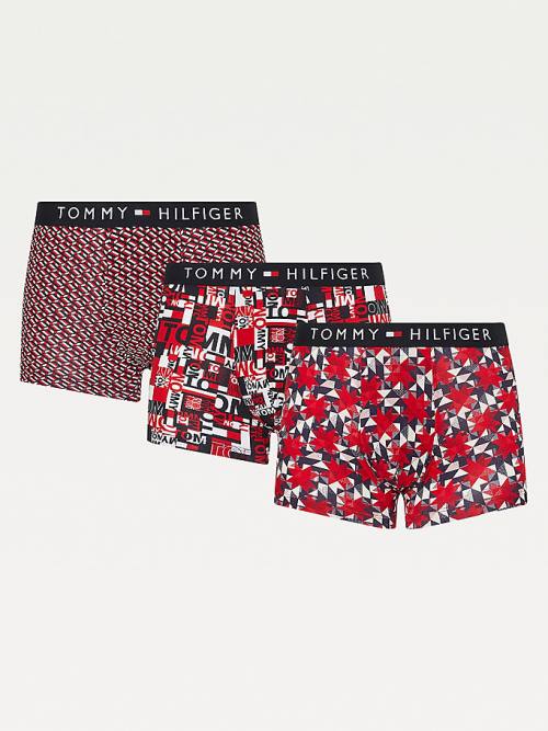 Tommy Hilfiger Original All-Over Print Trunks Ondergoed Heren Beige | TH721JZH