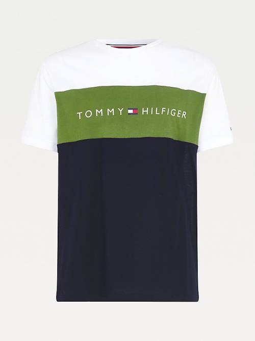 Tommy Hilfiger Original Colour-Blocked Logo Pyjamas Heren Groen | TH062OER