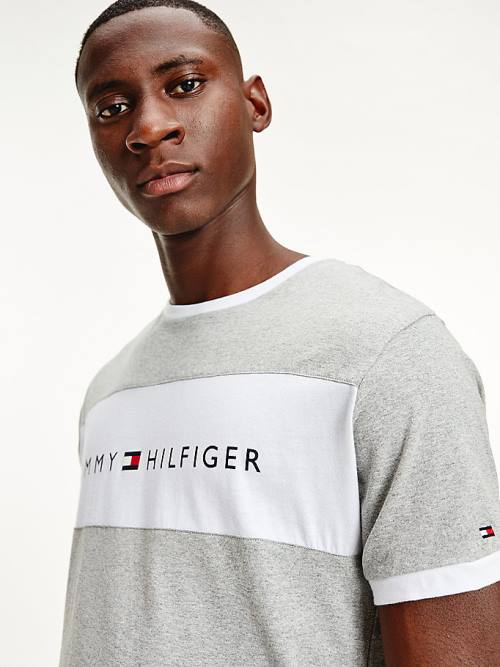 Tommy Hilfiger Original Colour-Blocked Logo Pyjamas Heren Grijs | TH263CAX