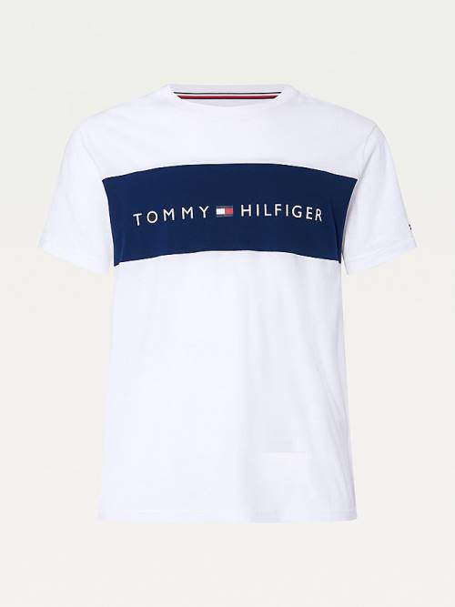 Tommy Hilfiger Original Colour-Blocked Logo Pyjamas Heren Wit | TH380LMR