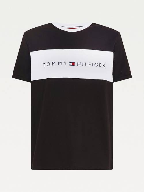 Tommy Hilfiger Original Colour-Blocked Logo Pyjamas Heren Zwart | TH481JZG