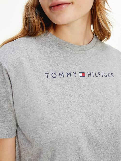 Tommy Hilfiger Original Half Sleeve Nightdress Pyjamas Dames Grijs | TH410OWI