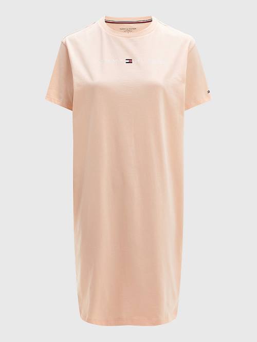 Tommy Hilfiger Original Half Sleeve Nightdress Pyjamas Dames Roze | TH649TEK