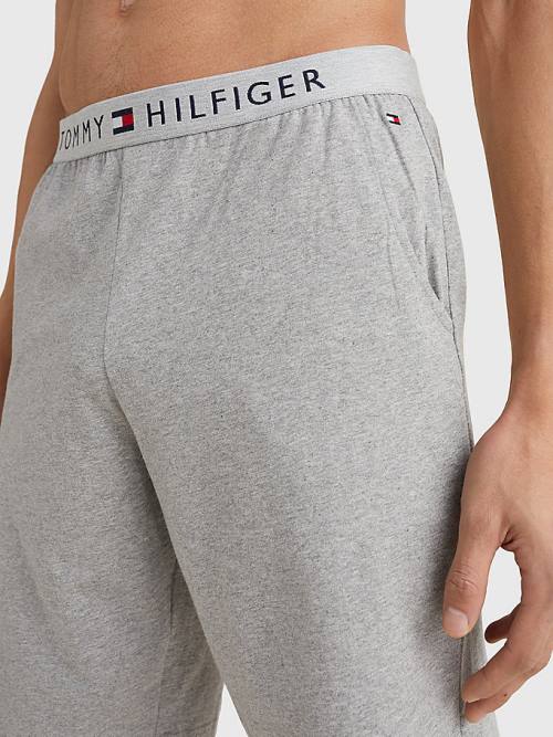 Tommy Hilfiger Original Jersey Logo Shorts Pyjamas Heren Grijs | TH697PUM