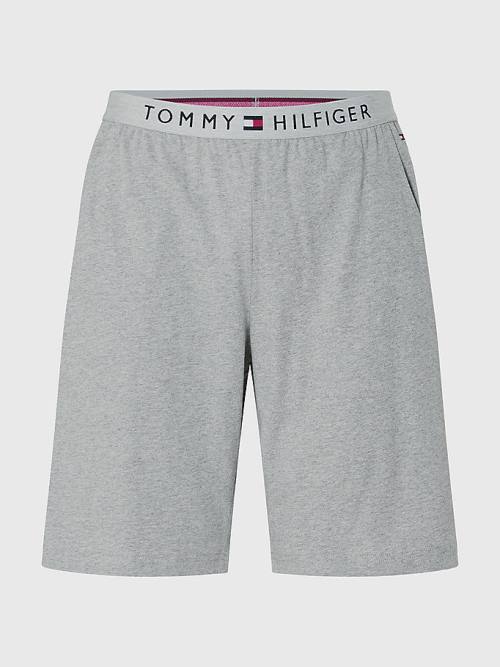 Tommy Hilfiger Original Jersey Logo Shorts Pyjamas Heren Grijs | TH697PUM