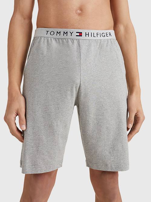 Tommy Hilfiger Original Jersey Logo Shorts Pyjamas Heren Grijs | TH697PUM