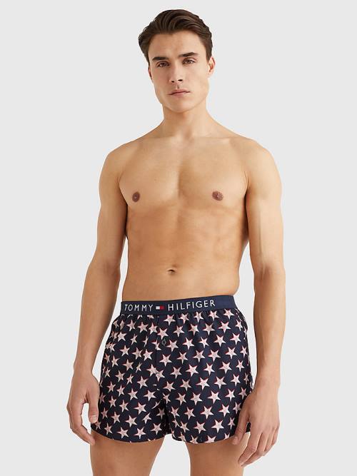 Tommy Hilfiger Original Logo Waistband Print Boxer Shorts Ondergoed Heren Beige | TH164DYO