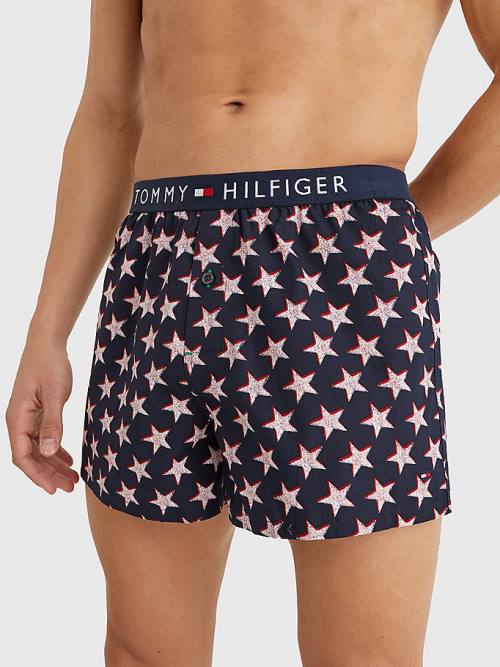 Tommy Hilfiger Original Logo Waistband Print Boxer Shorts Ondergoed Heren Beige | TH164DYO