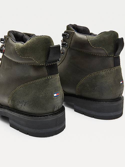 Tommy Hilfiger Outdoor Mixed Panel Ankle Laarzen Heren Groen | TH741OCN