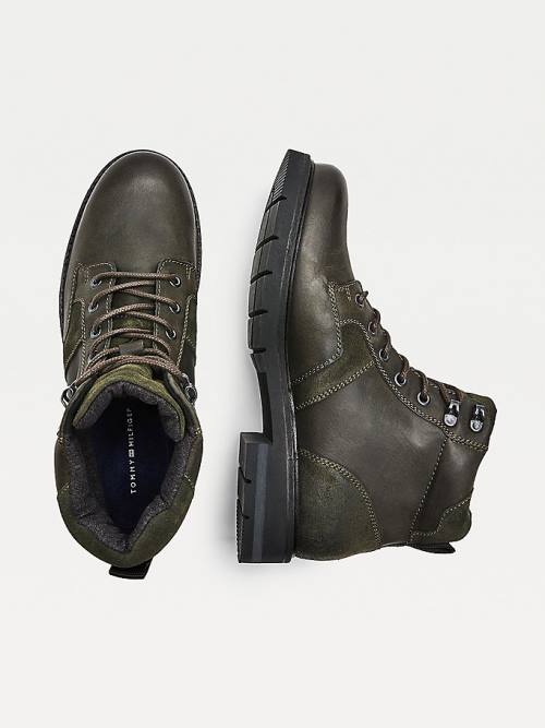 Tommy Hilfiger Outdoor Mixed Panel Ankle Laarzen Heren Groen | TH741OCN