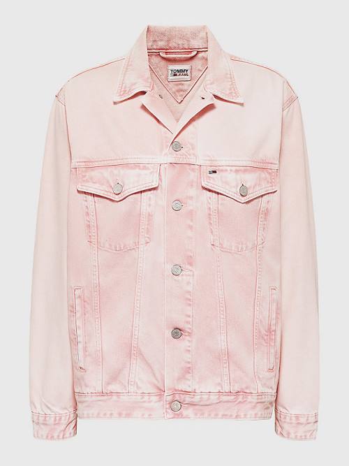 Tommy Hilfiger Oversized Denim Trucker Jassen Dames Denim | TH237OMW