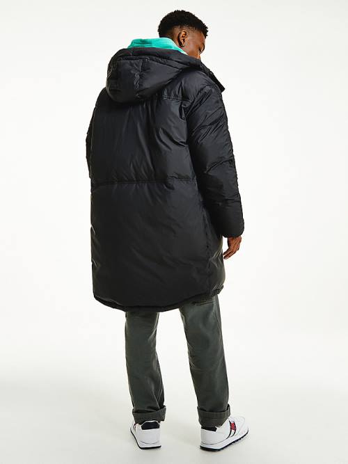 Tommy Hilfiger Oversized Down Parka Jassen Heren Zwart | TH093BXD