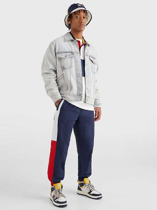 Tommy Hilfiger Oversized Rigid Denim Jassen Heren Denim | TH597PUK