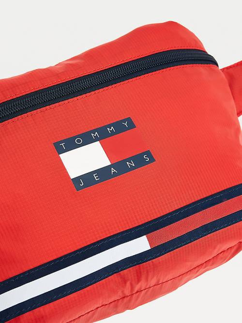 Tommy Hilfiger Packable Poncho Bum Tassen Dames Rood | TH987QND