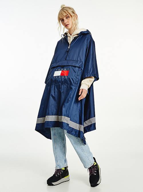 Tommy Hilfiger Packable Poncho Bum Tassen Dames Rood | TH987QND