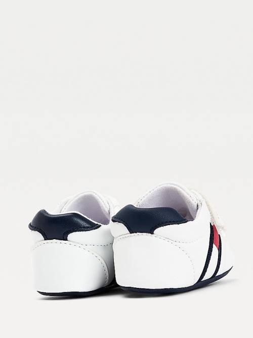 Tommy Hilfiger Padded Hook And Loop Bevestiging Sneakers Jongens Wit | TH047HJC