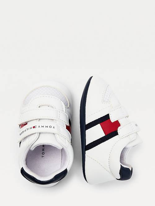 Tommy Hilfiger Padded Hook And Loop Bevestiging Sneakers Jongens Wit | TH047HJC