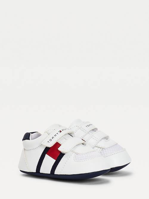 Tommy Hilfiger Padded Hook And Loop Bevestiging Sneakers Jongens Wit | TH047HJC