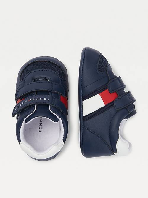 Tommy Hilfiger Padded Hook And Loop Bevestiging Sneakers Jongens Blauw | TH274SBH